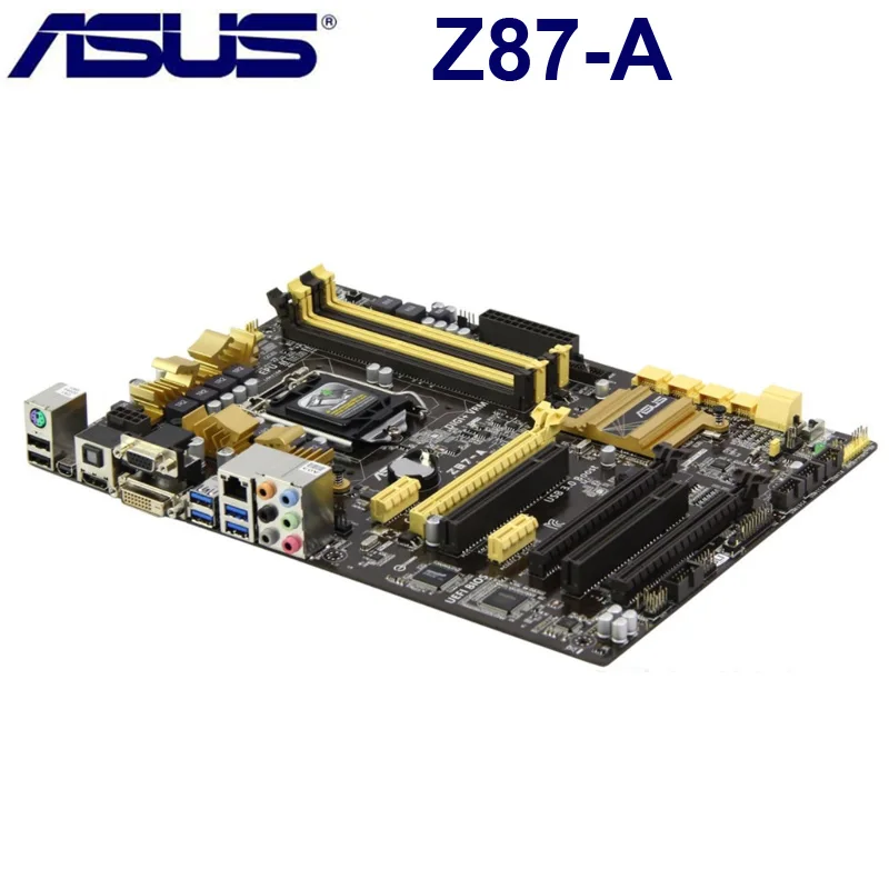 LGA 1150 Asus Z87-A Motherboard DDR3 Intel Z87 32GB PCI-E 3.0 USB3.0  Desktop Asus Z87-A Mainboard Used 1150 Z87