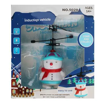 

Kids Drones Christmas Snowman Flying Toys Hand Operated Electric Infrared Sensor 24BE