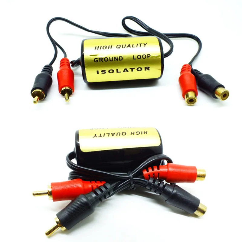 RCA Audio Noise Filter Suppressor Ground Female To Male Anti-Noise Long Life Loop Isolator For Car And Home Stereo | Автомобили и