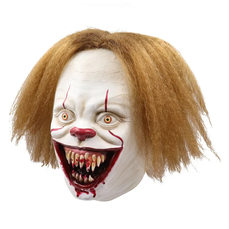 Стивен Кинг это маска Pennywise ужас одежда для клоуна маска клоун Хэллоуин кровавый ужасный латексная маска для хеллоуина косплей реквизит
