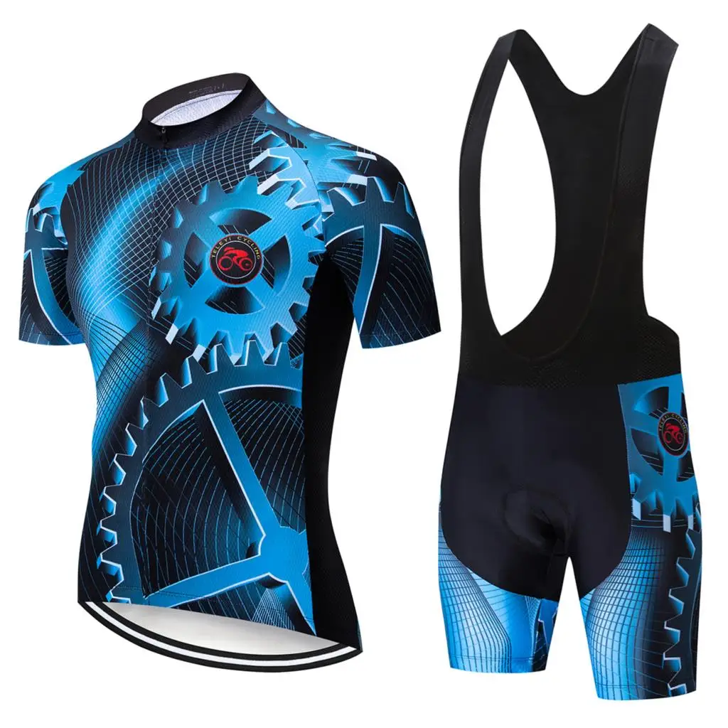 

2019 Summer Quick-Dry Cycling Jersey Set MTB Road Bicycle Cycling Clothing Breathable Mountain Bike Clothes Cycling Set