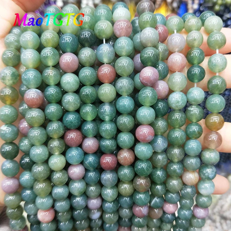 

Natural Colored Stone Beads For Jewelry Making DIY Necklace Bracelet 6/8/10/12mm Natural Stone Round Loose Beads Wholesale