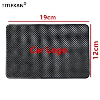 

1PCS 19*12cm Universal Auto Logo Anti Slip Mat Phone Holder Non-Slip Mat Non Slip Pad For All Cars Logo Mats
