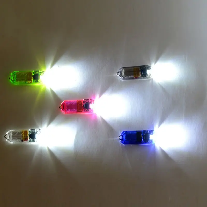 Mini LED Keychain Flashlight Electric Torch Portable USB Charging Rechargeable 45LM 2 Modes Tube Camping Night Reading