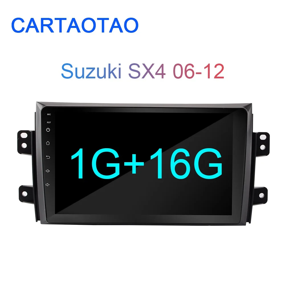 2G+ 32G " 2DIN Android 8,1 GO автомобильный DVD мультимедийный плеер для Suzuki SX4 2006-2012 автомобильный Радио gps навигация WiFi BT плеер 2 Din - Цвет: 1G-16G
