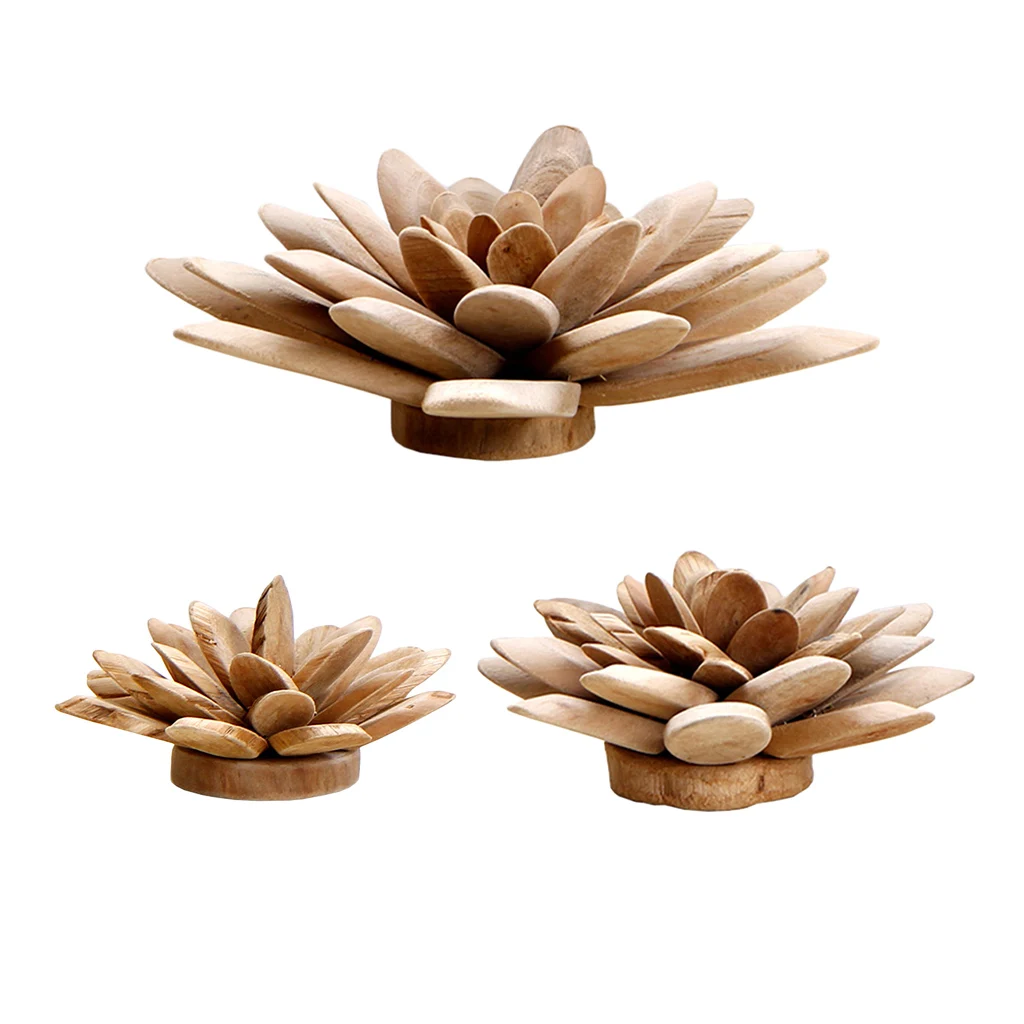 Wooden Decorative Flowers, Handmade Exquisite Miniature Works of Art, Mini Flowers for Table Top, Unique Art Installation