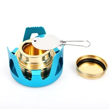 

Outdoor Camping Portable Vaporized Liquid Alcohol Stove Mini Picnic Stove Burner with Aluminum Alloy Stand Cooking BBQ