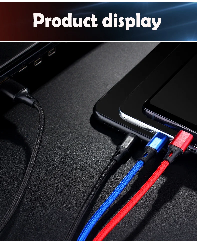 USB кабель для iPhone 11 XS X 8 7 6 зарядное устройство 3 в 1 Micro USB кабель для Android usb type C телефонный кабель для huawei samsung