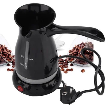 

250ml Stainless Steel Coffee Machine Turkey Coffee Maker Electrical Coffee Pot Boiled Milk Coffee Kettle for Gift 220V