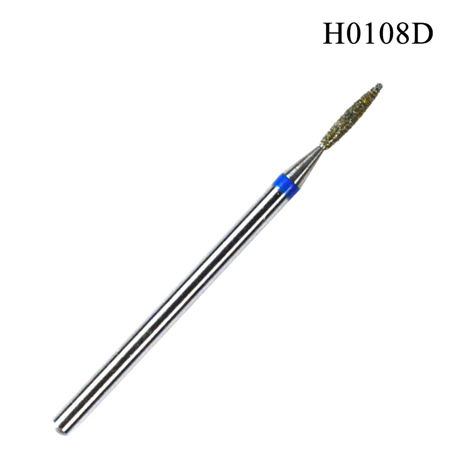 H0108D 1 шт. 3/32 ''твердосплавное сверло для ногтей электрические фрезы аксессуары для дизайна ногтей из нержавеющей стали маникюрные инструменты BE-H0108D - Цвет: H0108D