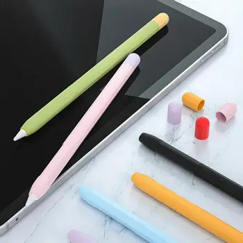 

Protective Sleeve Cover For Apple Pencil 1/2 iPad Colorful 11 Pencil Silicone Soft Holder Case Pouch Skin Sleeve Pro Soft C V1I2