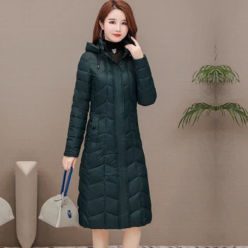 

Winter Jacket Women Plus Size Down Coats Long Lightweight Down Jacke Touterwear Elegant Black Slim Female Jacket 2020 Hot Coats