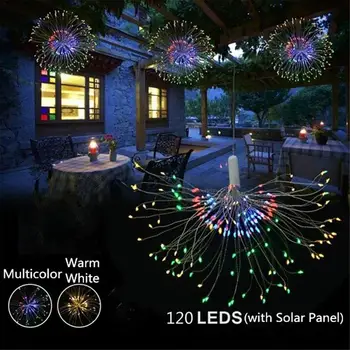 

Decoration Light Warm White/Colorful Wedding Durable 8 Mode Function Exploding Lighting Fairy Light Remote Control 120LED