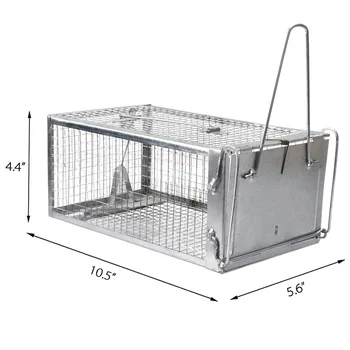 

Rat Trap Live Chipmunk Mouse Cage Trap Bait Rodent Repeller Catch for Indoor Outdoor MYDING