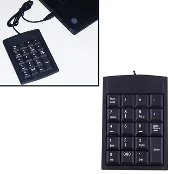 

Mini USB Keyboard USB Wired Numeric Keyboard Keypad Adapter 19 Keys for Laptop PC Windows 2000 XP Vista 7 or Millennium Edition