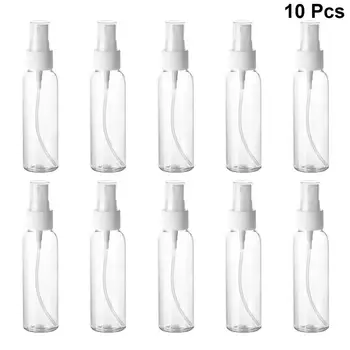 

10pcs 60ML Transparent Spray Bottle Plastic Water Sprayer Makeup Perfume Mist Atomizer Multifunctional Refillable For Travel