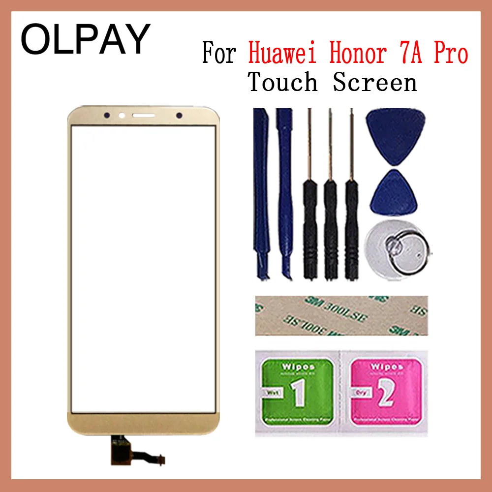 Мобильный телефон 5," дюймовый сенсорный экран для HuaWei Honor 7A Pro AUM-L29 сенсорный экран дигитайзер Панель переднее стекло объектив сенсор