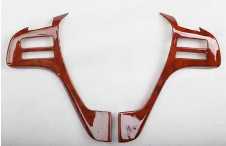 Для 2009- Mazda 6 персиковая деревянная рамка рулевое колесо панель тире крепление отделка комплект для переоборудования фасции лицевая рамка - Название цвета: Серебристый