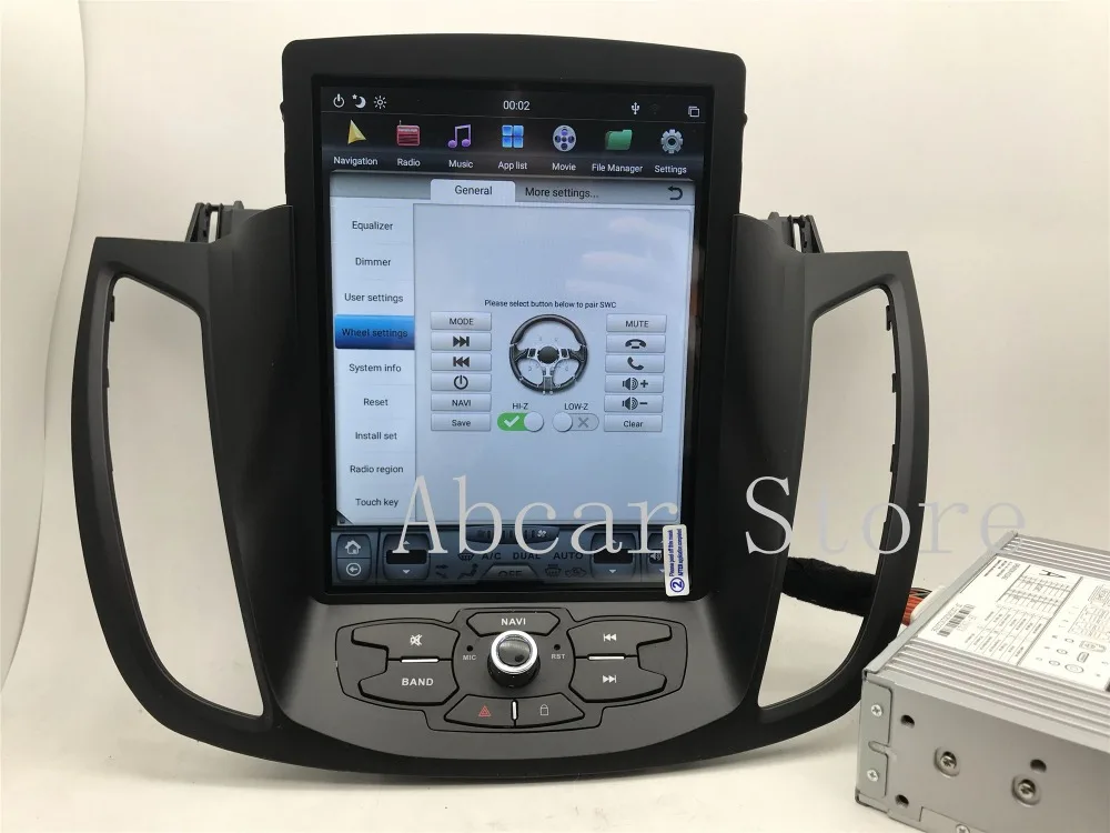 10,4 ''Tesla стиль Android 8,1 автомобильный dvd-плеер gps навигация для FORD Kuga 2013- головное устройство стерео px6 carplay радио ips авто