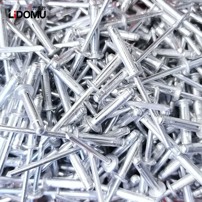 Rivets and fasteners rivets and screws 30/50pcs. folding blind rivet aluminium alloy rivet fold type 4.0mm 4.8mm for soft or plastic material