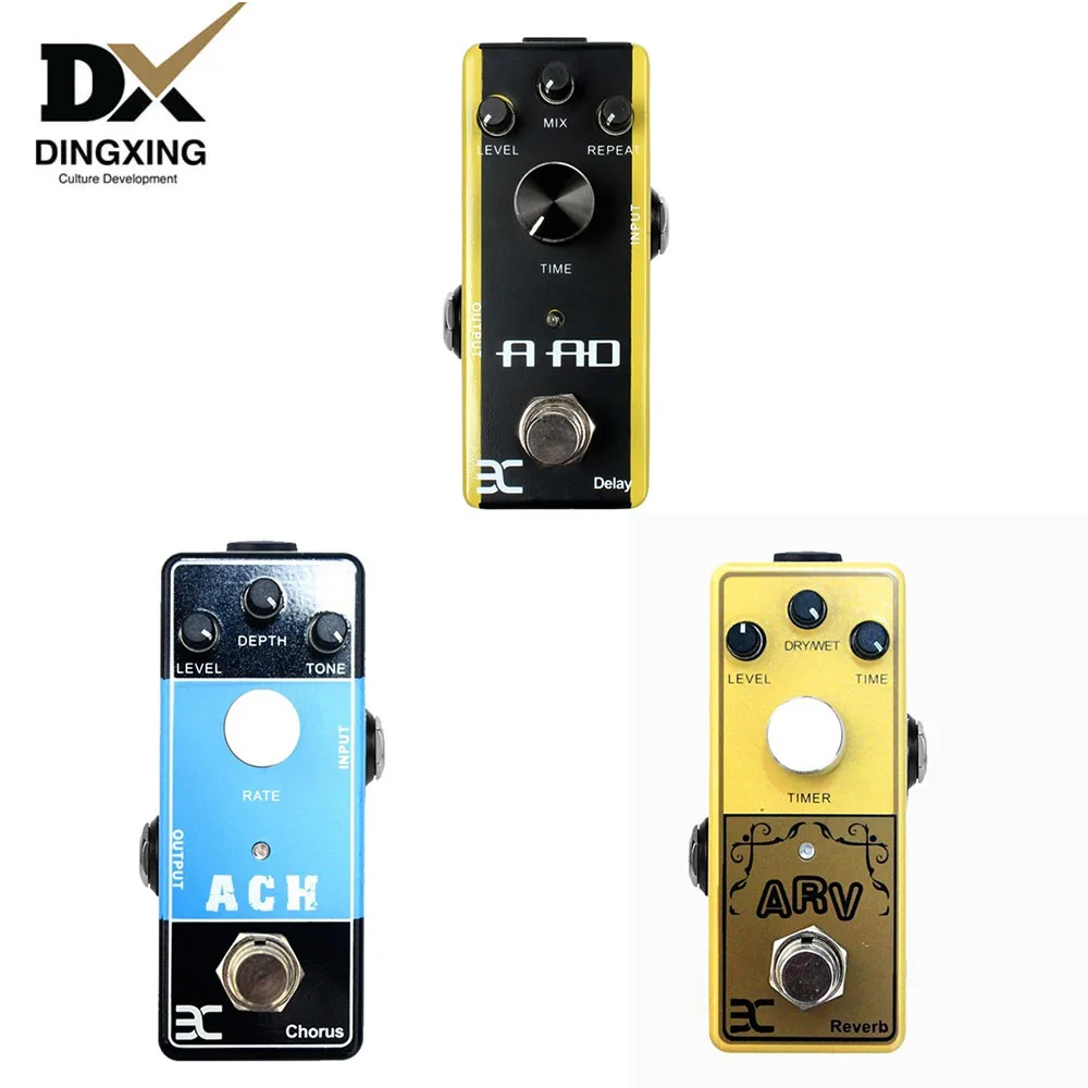 

Acoustic Guitar Effects Pedal wholesale delay chorus reverb guitar parts & accessories Effect guitarras Electric 3 pieces Group