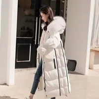 Big Fur Collar Fashion Female Parker Winter Loose Women Down Jacket Hooded Warm Thick Casual Down Jacket 1