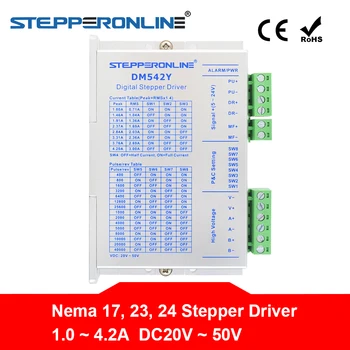 

Digital Stepper Driver 1.0-4.2A DC20V-50V for Nema 17, 23, 24 Stepper Motor M542Y