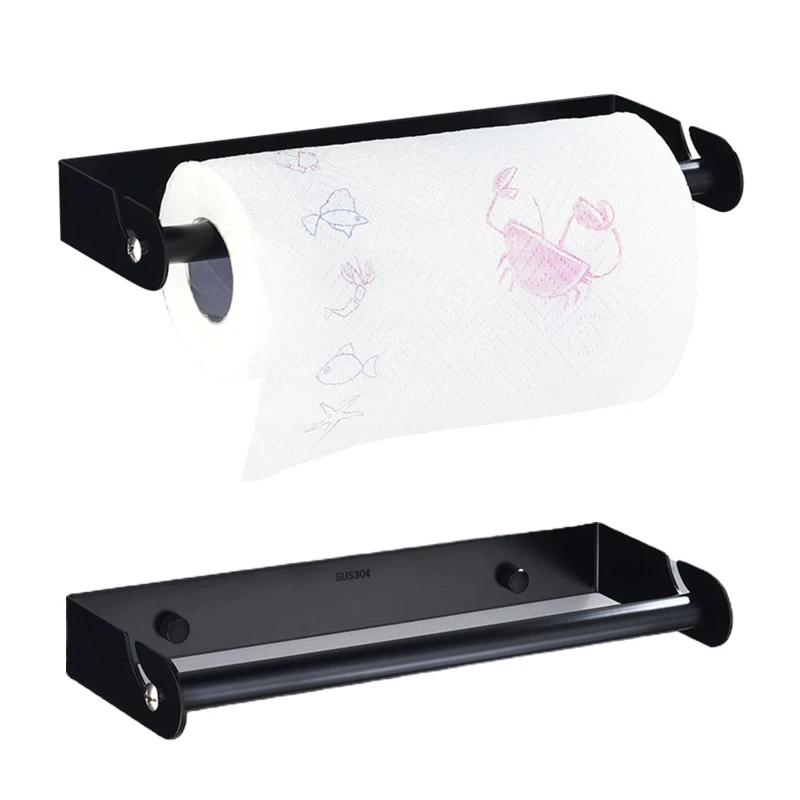 

Creative Stainless Steel Wall Mounted Tissue Paper Hanging Holder Shelf Bathroom Toilet Paper Towel Storage Rack Stand