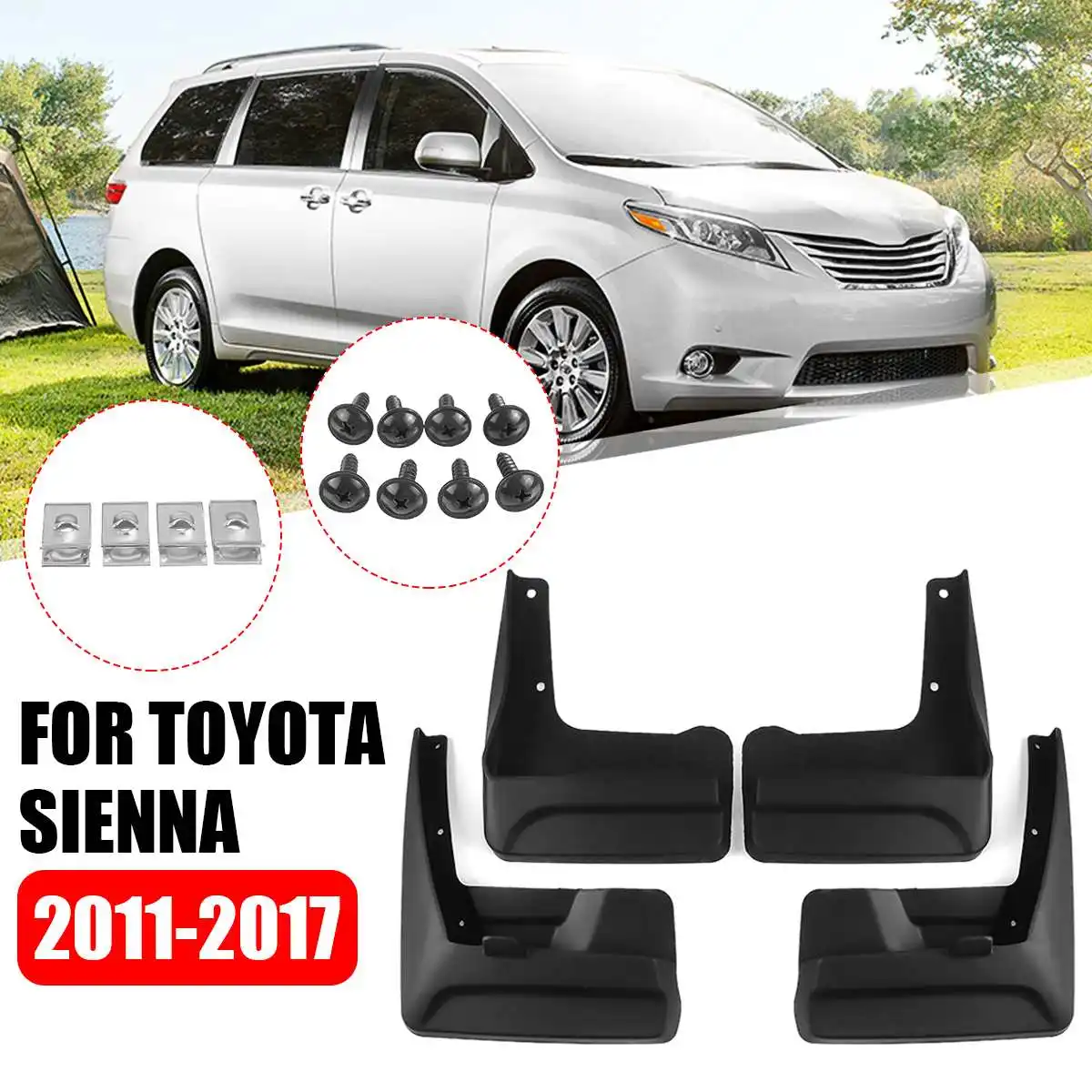 Автомобильные Брызговики Fender Аксессуары для Toyota Sienna 2011 2012 2013