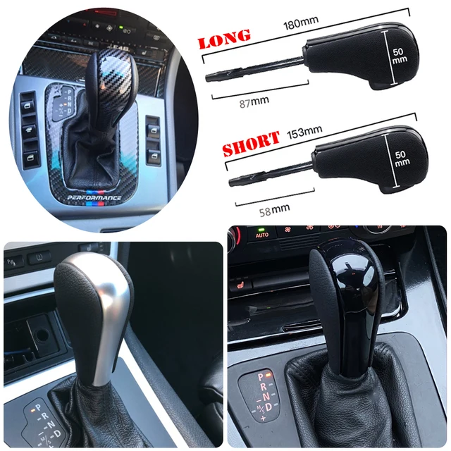Leather Car Automatic Shift Gear Knob Lever knob For E39 E46 E53 E60 E61 E63 E64 E83 E81 E82 E87 E90 E91 E92 E93 Car Styling