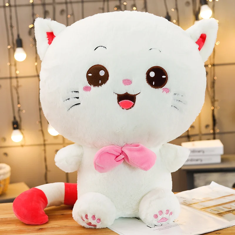 1 шт. Кот с большой мордочкой кукла кошки мягкие игрушки кошка плюшевые игрушки кукла детская вечеринка день рождения милые подарки для девочки Kawaii Плюшевые Подушки