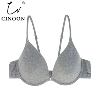 

CINOON Women Underwear Backless Intimates sexy push up bra Memory Foam Solid 3/4 Cup Soft Bra Charming Sexy Bras bralette