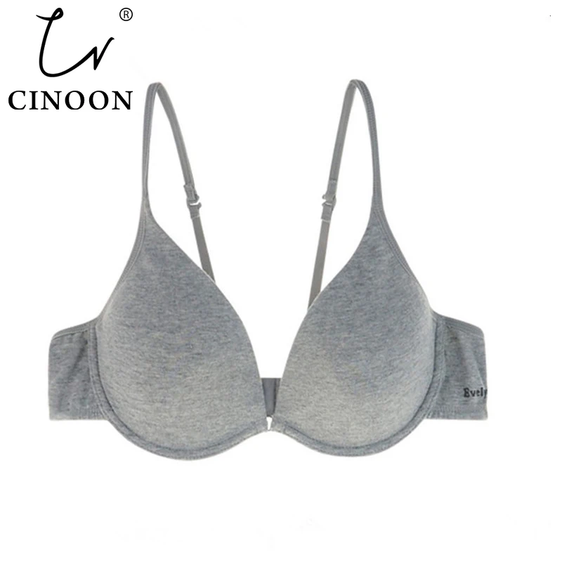  CINOON Women Underwear Backless Intimates sexy push up bra Memory Foam Solid 3/4 Cup Soft Bra Charm