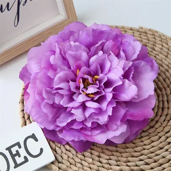 

49Pcs Fake Peony Flower Head Dia. 6.3" Simulation Peonia full Open for Wedding Home Decorative Artificial Flowers