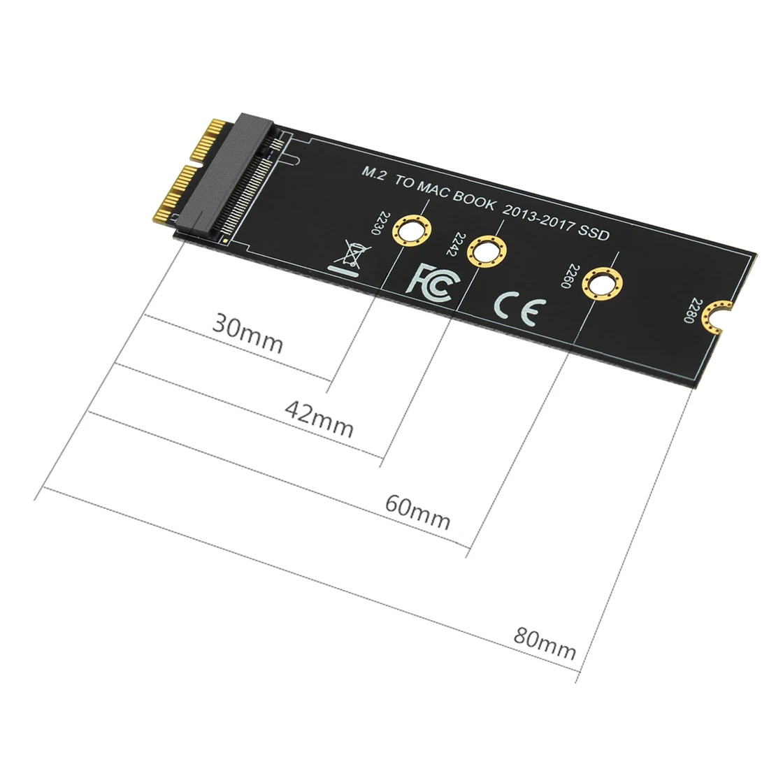 M ключ M.2 PCIe AHCI SSD адаптер карты для MACBOOK Air 2013 2014 2015 2017 A1465 A1466 Pro A1398 A1502 A1419 2230 2280