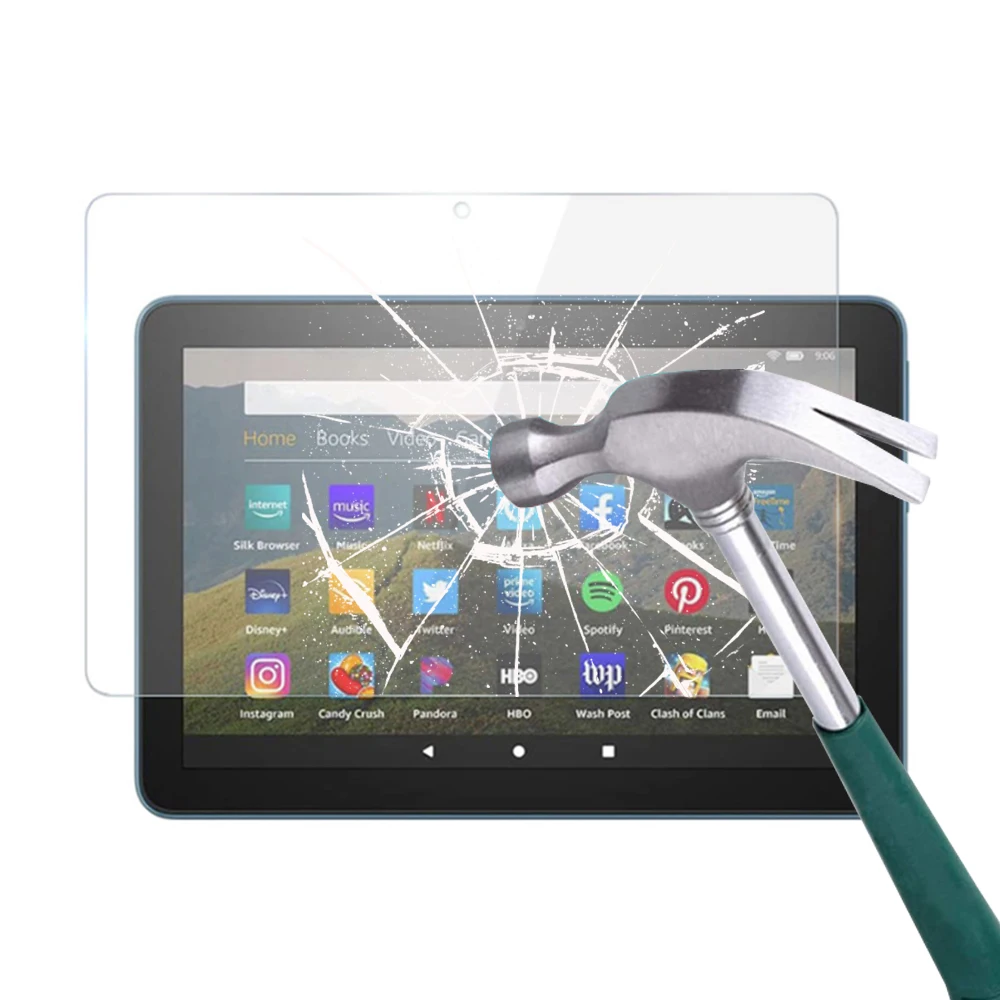 

Защитная пленка для экрана из закаленного стекла для Amazon Kindle Fire HD 10 Plus 2021 2019 2017 HD10 2015 10,1-дюймовая Защитная пленка для планшета