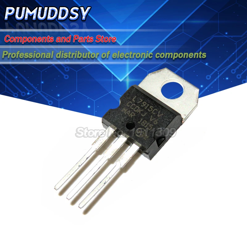 10pcs L7915cv To220 L7915 To-220 7915 Lm7915 Mc7915 New And Ic Ic ...