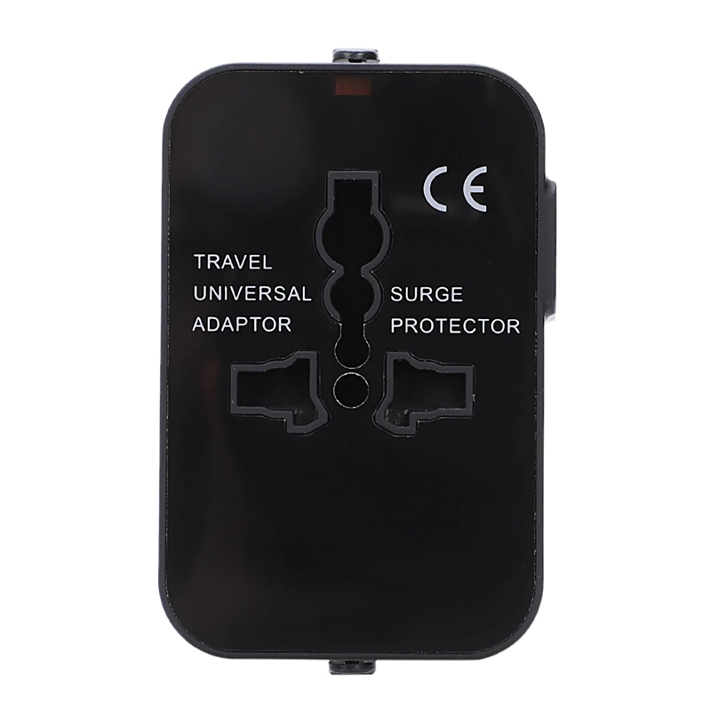 Travel Adapter International Universal Power All-In-One With 2.1A 2Usb Worldwide Wall Charger For Uk/Eu/Au/Asia | Электроника