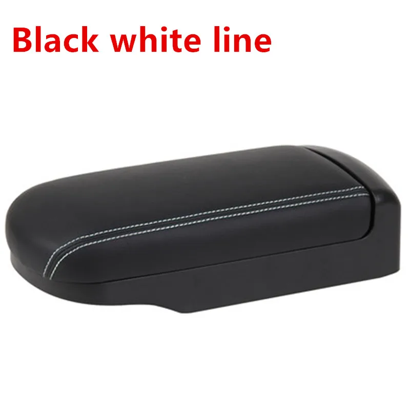 Black white line Для Toyota Corolla подлокотник Corolla защитная накладка подлокотник коробка крышка для- Toyota COROLLA центральная консоль подлокотник Крышка - Название цвета: Black white line