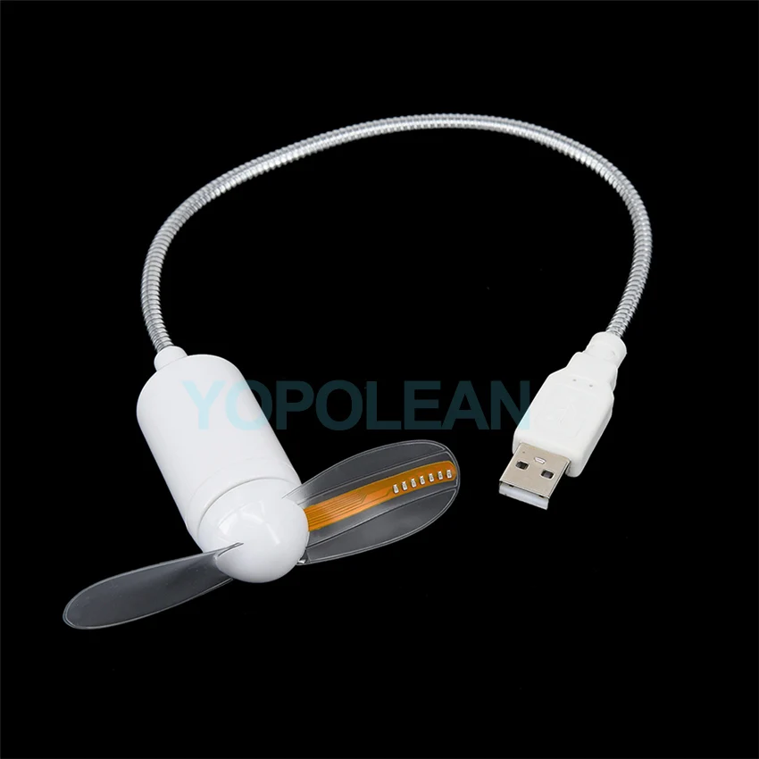 Новый светодиодный мини вентилятор с питанием от USB имитация часов надписью