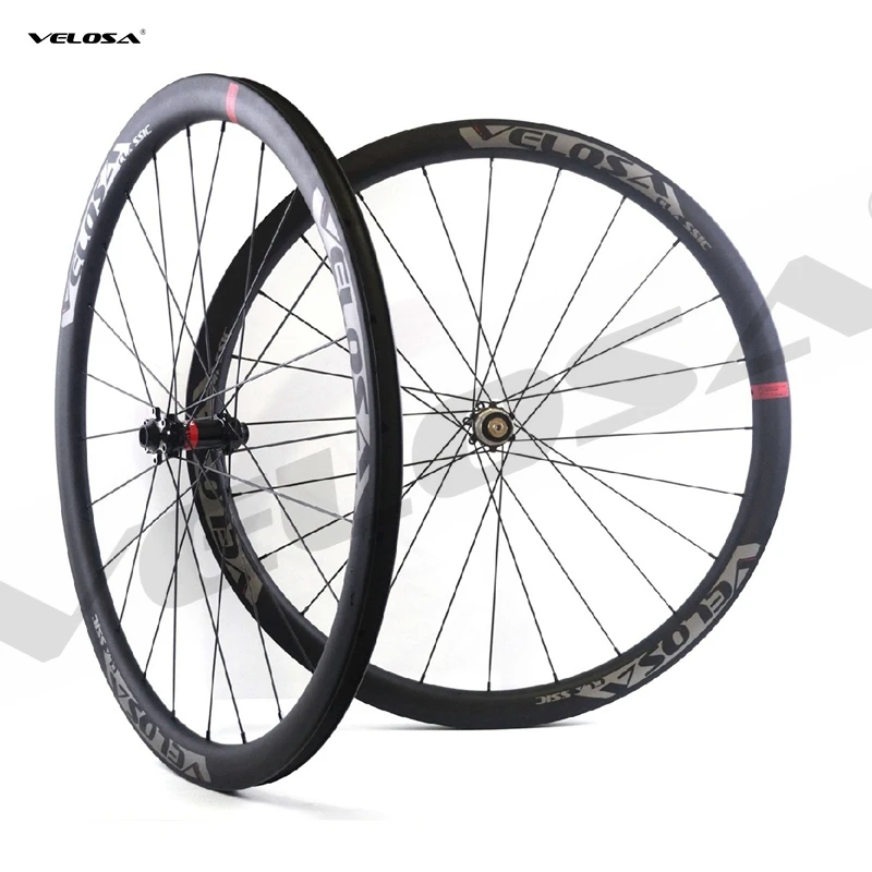 Углеродные колеса для дискового тормоза Velosa AR30 обод 30 мм x колесо гравия