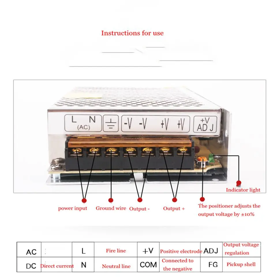 Питание DC 12V 1A 2A 3A 5A 10A 12A 15A 20A 30A 40A светильник ing трансформатор для Светодиодные ленты светильник переключения драйвер адаптера питания