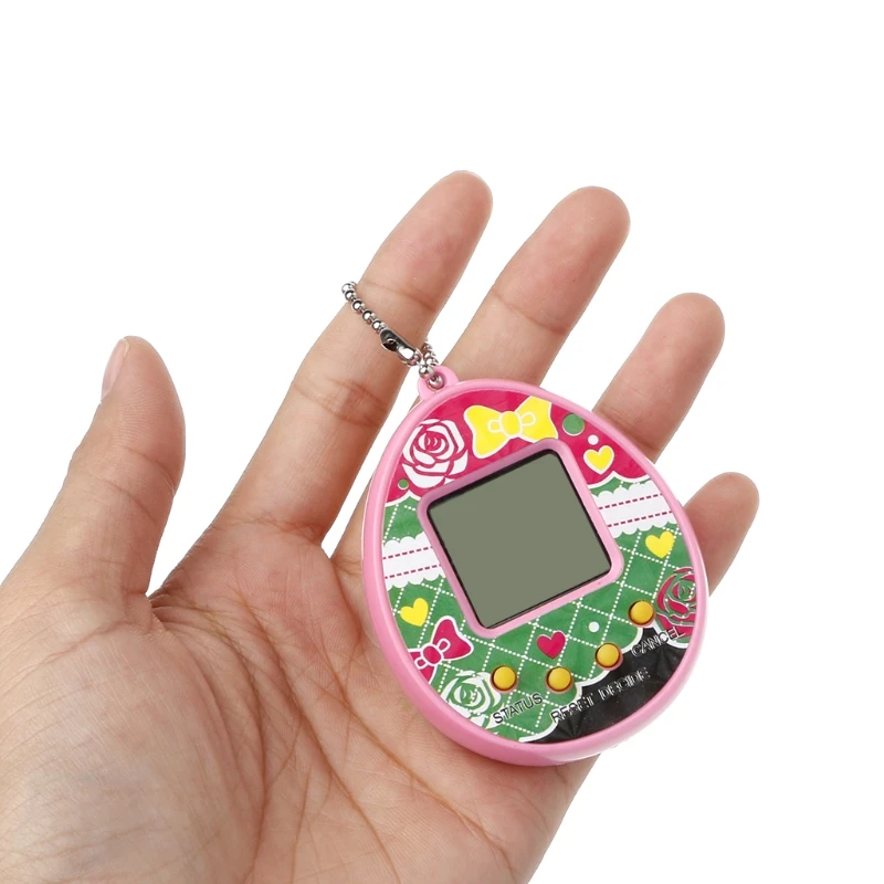 

LCD Virtual Digital Pet Egg Handheld Electronic Game Machine Toy With Keychain