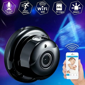

Mini Wifi 1080P HD IP Camera Wireless CCTV Infrared Night Vision Motion Detection 2-Way Audio Motion Tracker Home Security