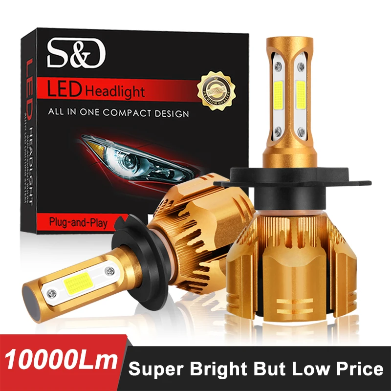 Светодиодный лампы для автомобисветильник фар H1 H3 H4 LED H7 H11 HB3 9005 HB4 9006 H13 9004 HB1 9007 HB5