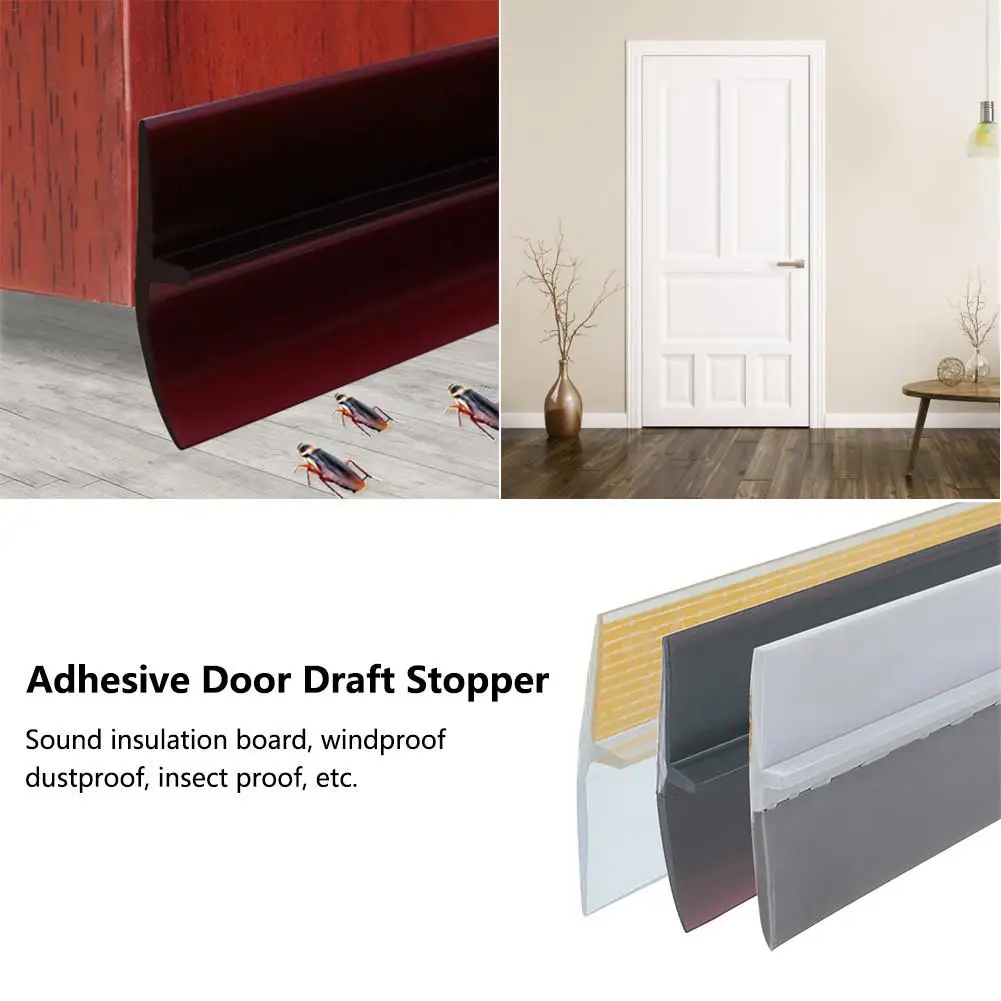 

Adhesive Sliding Sealing Strips Door Draft Stopper Window Weatherstrip Pvc Rubber Door Seals Dustproof Insulation Board
