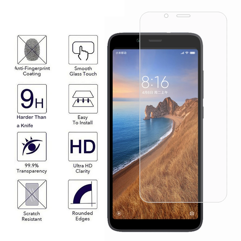 2 шт для Xiaomi Redmi 5 6 5A 6A телефон против царапин экран протектор прозрачное стекло для Xiaomi Redmi 7A 7 закаленное защитное стекло
