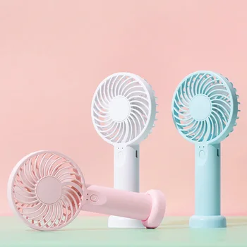 

New mini handheld Fans Usb Charge 3 gears Fans 1200mAh battery Student Outdoors cooling Portable Small Fan Air Cooler baby gift