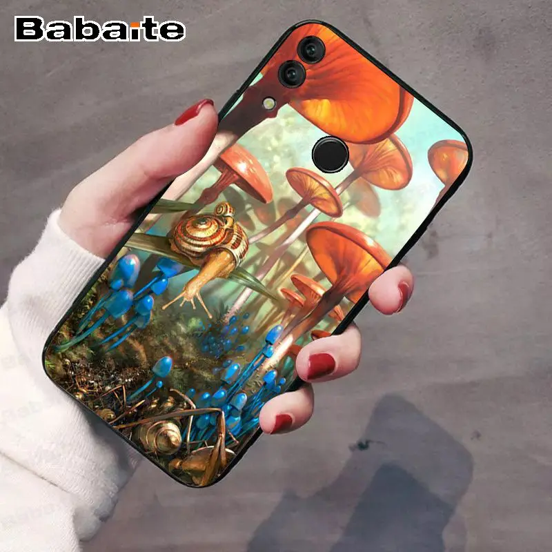 Tritone untuk Kehormatan 8x Jamur Pola Lembut Aksesoris untuk Huawei Honor 8x Y6 Y7 Y9 P20pro P30pro P20lite ponsel