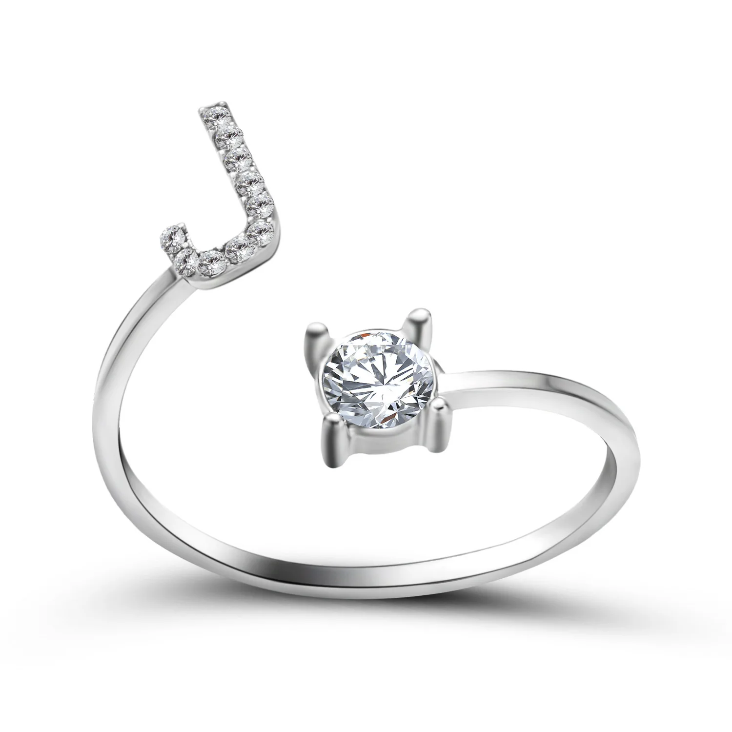 1 шт серебристые кольца для женщин, вечерние кольца, ювелирный подарок на палец для Святого Валентина, вечерние сувениры - Цвет: J